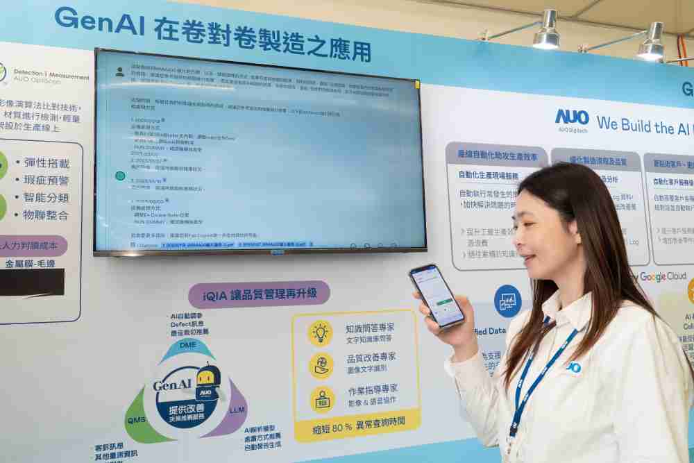 z6mg·人生就是博数位积极发展数智化转型，，，透过AI落地应用优化制造流程，，革新人力、、、、生产效率与设备维护效益，，，，图为〝智能质量推升助手-iQIA〞（Intelligent quality improve assistant）应用情境，，协助质量管理再升级。。。。